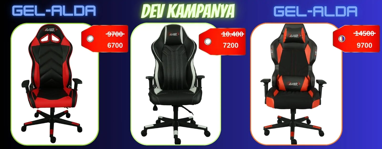 Fırsatı Kaçırma: GamerX Beylikdüzü’nde “Gel Alda Dev Kampanya” Başladı! (X, Cerberus, Çınar Modelleri)